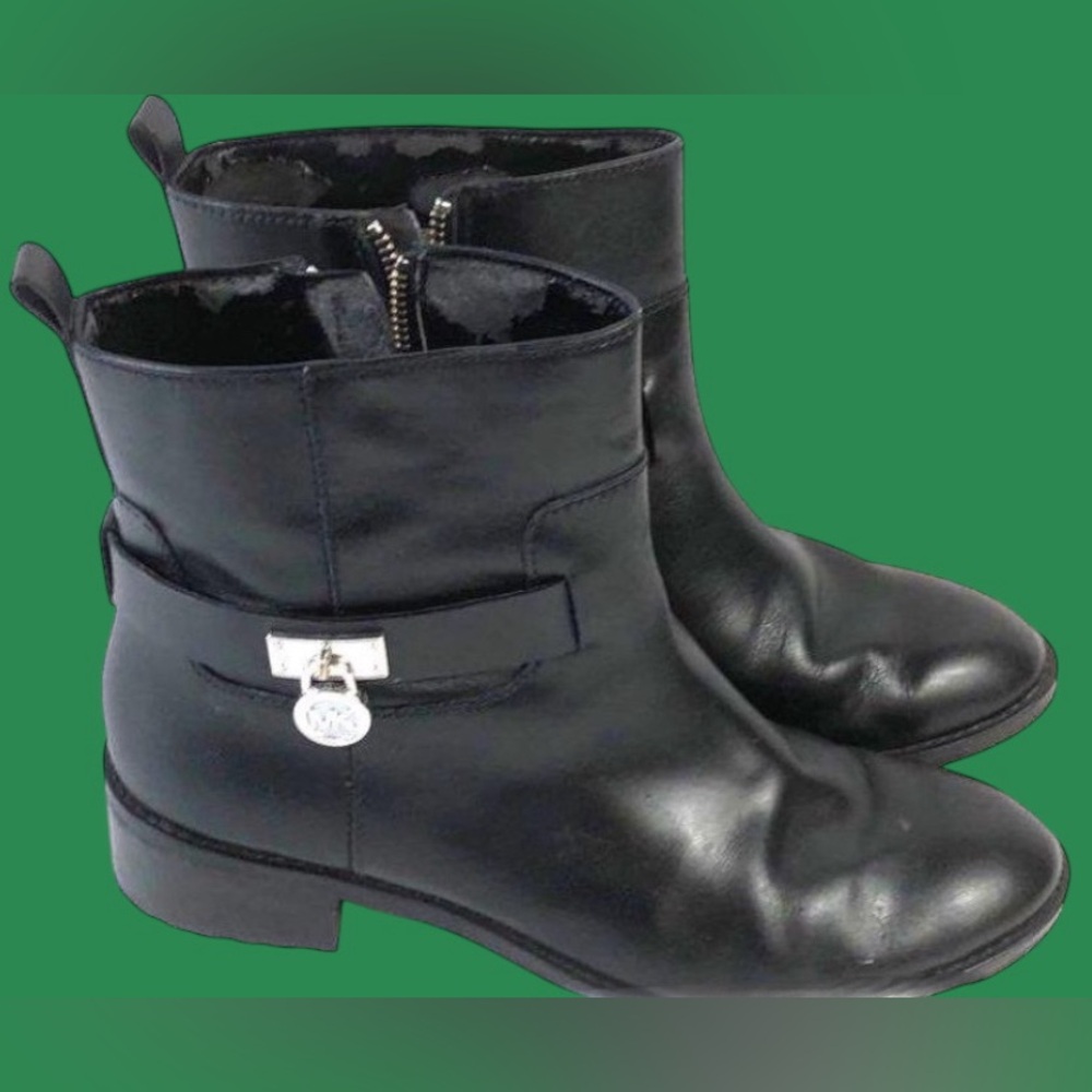 MICHAEL KORS Women's Black All Season Ankle Boots Women’s 7.5